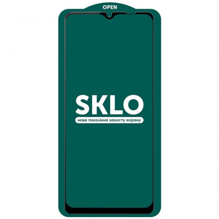 Защитное стекло SKLO 5D (full glue) (тех.пак) для Samsung Galaxy A12 / M12 / A02s / M02s / A02 / M02 Черный (16878)