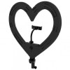 Кольцевая лампа Black Heart, d-18, 48 см Чорний (14435)
