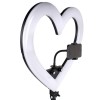 Кольцевая лампа Black Heart, d-18, 48 см Чорний (14435)