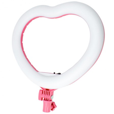 Кольцевая лампа Heart, d-12, 33см Розовый (14441)