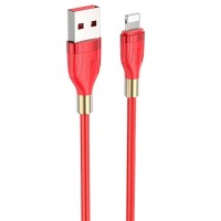 Дата кабель Hoco U92 ''Gold collar'' Lightning (1.2 m) Красный (14442)