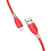 Дата кабель Hoco U92 ''Gold collar'' Lightning (1.2 m) Червоний (14442)