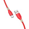 Дата кабель Hoco U92 ''Gold collar'' Type-C (1.2 m) Червоний (20566)