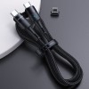 Дата кабель Usams US-SJ495 U66 Magnetic Type-C to Lightning 20W + Type-C 60W (1.2m) Чорний (14448)