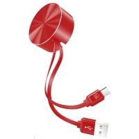 Дата кабель Usams US-SJ163 U-Bin в металлической коробке USB to MicroUSB (1m) Червоний (14460)
