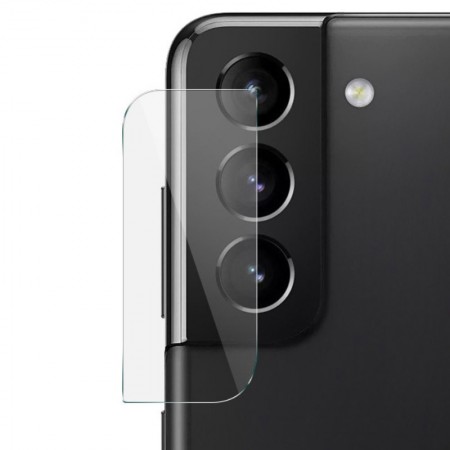 Гибкое защитное стекло 0.18mm на камеру (тех.пак) для Samsung Galaxy S21+ Прозрачный (16895)