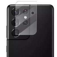 Гибкое защитное стекло 0.18mm на камеру (тех.пак) для Samsung Galaxy S21 Ultra Прозрачный (16894)
