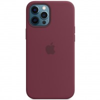 Чехол Silicone case (AAA) full with Magsafe для Apple iPhone 12 Pro / 12 (6.1'') Червоний (15138)
