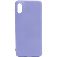 Чехол Silicone Cover Full without Logo (A) для Samsung Galaxy A02 Сиреневый (17576)