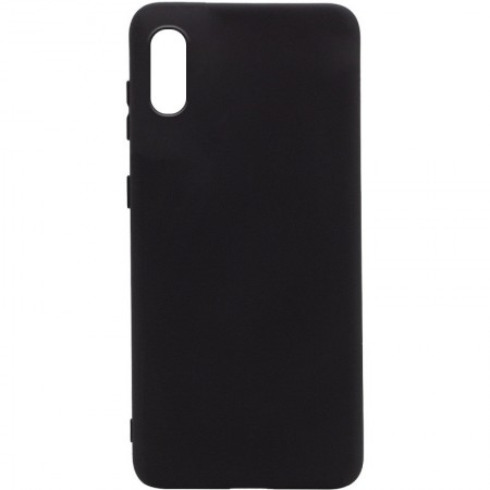 Чехол Silicone Cover Full without Logo (A) для Samsung Galaxy A02 Чорний (16979)
