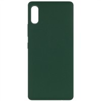 Чехол Silicone Cover Full without Logo (A) для Samsung Galaxy A02 Зелёный (16975)