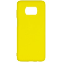 Чехол Silicone Cover Full without Logo (A) для Xiaomi Poco X3 NFC / Poco X3 Pro Желтый (15318)