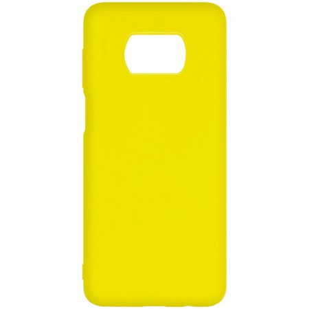 Чехол Silicone Cover Full without Logo (A) для Xiaomi Poco X3 NFC / Poco X3 Pro Жовтий (15318)