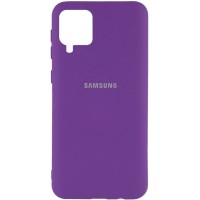 Чехол Silicone Cover My Color Full Protective (A) для Samsung Galaxy A12 Фіолетовий (15894)