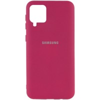 Чехол Silicone Cover My Color Full Protective (A) для Samsung Galaxy A12 Червоний (15884)