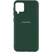 Чехол Silicone Cover My Color Full Protective (A) для Samsung Galaxy A12 Зелений (15886)