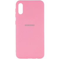 Чехол Silicone Cover My Color Full Protective (A) для Samsung Galaxy A02 Рожевий (16984)