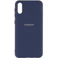 Чехол Silicone Cover My Color Full Protective (A) для Samsung Galaxy A02 Синій (16987)