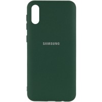 Чехол Silicone Cover My Color Full Protective (A) для Samsung Galaxy A02 Зелений (16982)