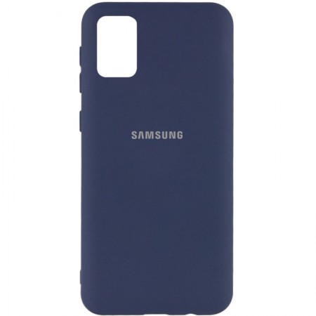 Чехол Silicone Cover My Color Full Protective (A) для Samsung Galaxy A02s Синий (15903)