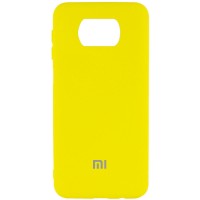 Чехол Silicone Cover My Color Full Protective (A) для Xiaomi Poco X3 NFC / Poco X3 Pro Желтый (15968)