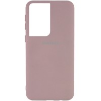 Чехол Silicone Cover My Color Full Protective (A) для Samsung Galaxy S21 Ultra Рожевий (15954)