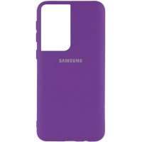 Чехол Silicone Cover My Color Full Protective (A) для Samsung Galaxy S21 Ultra Фіолетовий (15957)