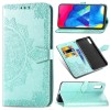 Кожаный чехол (книжка) Art Case с визитницей для Samsung Galaxy A02 Бірюзовий (13251)