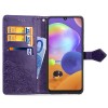 Кожаный чехол (книжка) Art Case с визитницей для Samsung Galaxy A02 Фіолетовий (13255)