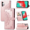 Кожаный чехол (книжка) Art Case с визитницей для Samsung Galaxy A32 4G Рожевий (13258)