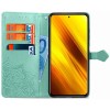 Кожаный чехол (книжка) Art Case с визитницей для Xiaomi Poco X3 NFC / Poco X3 Pro Бирюзовый (13269)