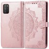 Кожаный чехол (книжка) Art Case с визитницей для Xiaomi Poco M3 Розовый (13264)