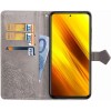 Кожаный чехол (книжка) Art Case с визитницей для Xiaomi Poco M3 Серый (13265)