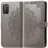 Кожаный чехол (книжка) Art Case с визитницей для Xiaomi Poco M3 Сірий (13265)