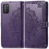 Кожаный чехол (книжка) Art Case с визитницей для Xiaomi Poco M3 Фиолетовый (13267)