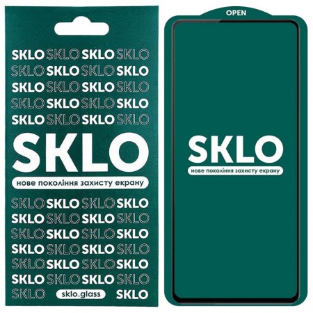 Защитное стекло SKLO 5D (full glue) для Xiaomi Redmi K40 / K40 Pro / K40 Pro+ / Poco F3 / Mi 11i Черный (19406)