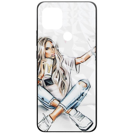 TPU+PC чехол Prisma Ladies для Oppo A15s / A15 З малюнком (12966)