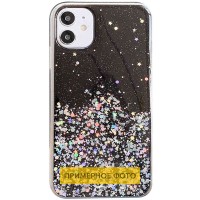 TPU чехол Star Glitter для Samsung Galaxy A02s Черный (16001)