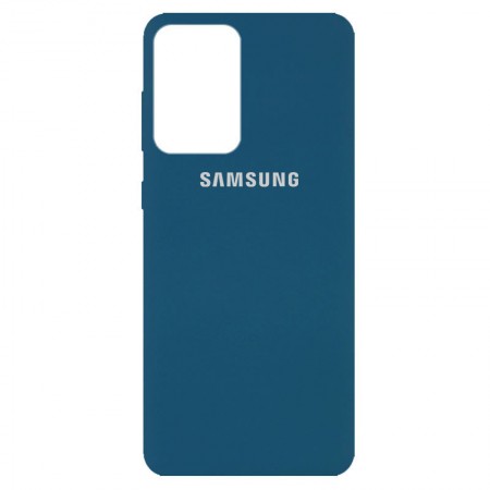 Чехол Silicone Cover Full Protective (AA) для Samsung Galaxy A52 4G / A52 5G Синий (18648)