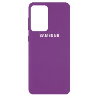 Чехол Silicone Cover Full Protective (AA) для Samsung Galaxy A72 4G / A72 5G Фиолетовый (18547)