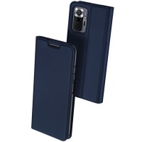 Чехол-книжка Dux Ducis с карманом для визиток для Xiaomi Redmi Note 10 Pro Синій (17430)