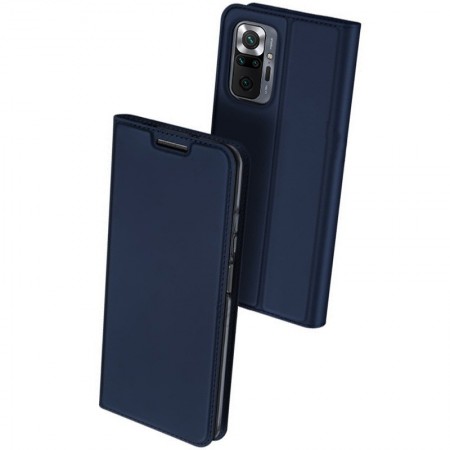 Чехол-книжка Dux Ducis с карманом для визиток для Xiaomi Redmi Note 10 Pro Синий (17430)