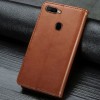 Кожаный чехол книжка GETMAN Gallant (PU) для Oppo A5s / Oppo A12 Коричневый (31395)