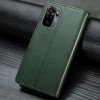 Кожаный чехол книжка GETMAN Gallant (PU) для Xiaomi Redmi Note 10 Зелёный (18024)