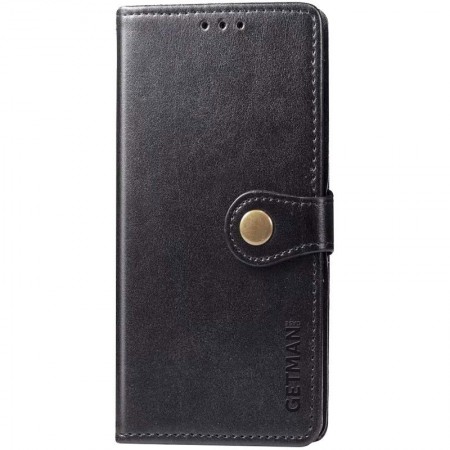 Кожаный чехол книжка GETMAN Gallant (PU) для Xiaomi Redmi Note 10 Чорний (18028)