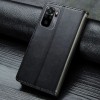 Кожаный чехол книжка GETMAN Gallant (PU) для Xiaomi Redmi Note 10 Чорний (18028)