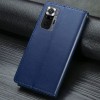 Кожаный чехол книжка GETMAN Gallant (PU) для Xiaomi Redmi Note 10 Pro Синій (18032)