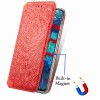 Кожаный чехол книжка GETMAN Mandala (PU) для Samsung Galaxy A32 4G Червоний (18039)