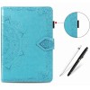 Кожаный чехол (книжка) Art Case с визитницей для Samsung Galaxy Tab A 8.0 (2019) Блакитний (17004)