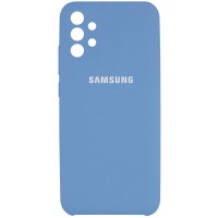 Чехол Silicone Cover Full Camera (AAA) для Samsung Galaxy A32 4G Синій (17585)